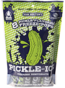 (S5-03) Us - Van Holten - Pickle-Ice Freeze Pop 8pk, 2 fl oz (60ml) x 6 Bags (Buyer is responsible if Pickle Juice may leak during shipping)