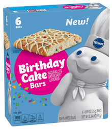 Pillsbury Birthday Cake Baras 6-PK 5.34oz (151g) x 1 Box