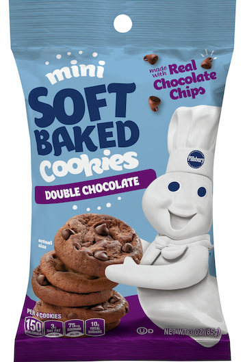 (S6-04) Bundle - US - Pillsbury Soft Baked Mini Cookies - DOUBLE CHOCOLATE 3oz (85g) x 3 units