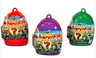 (S2-04) China - Pip Squeaks SURPRISE Collectible Pets & Candy Variety Pack 0.4oz x 12 Units