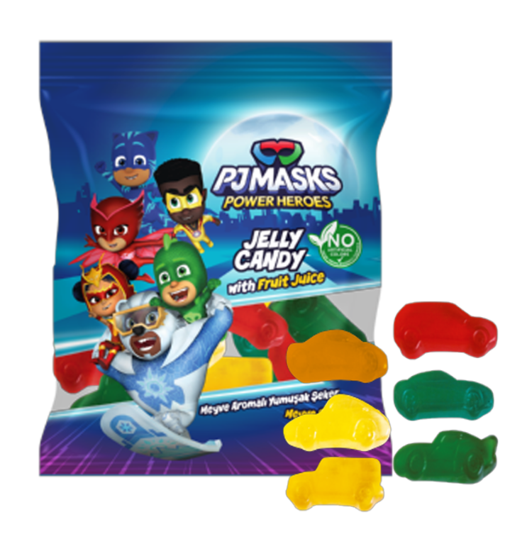(S9-02) TURKEY - PJ MASKS - JELLY CARS 80g x 12 units