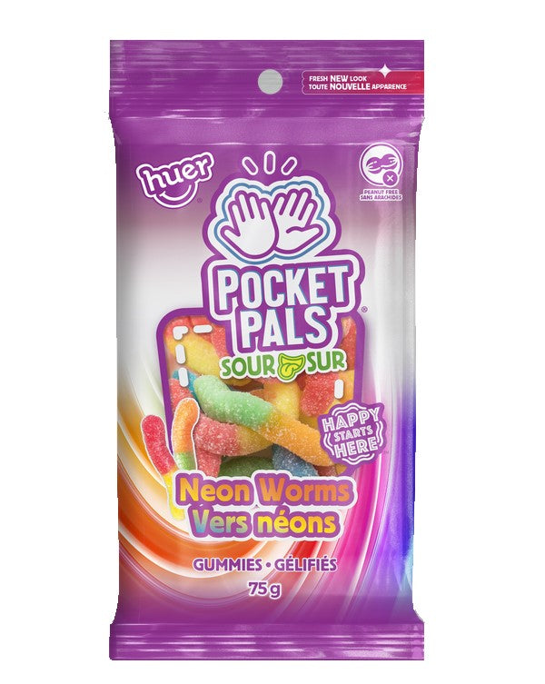 (S3-04) Huer - PEG 75g Bag - Neon Worms - Sour x 12 units