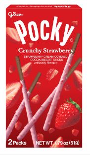 (S2-04) Box - Indonesia - Pocky Crunchy Strawberry - 1.8oz(51g) x 10 Units