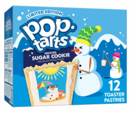 (S2-07) Cool - Pop Tarts - Sugar Cookie (12 Toasters) 20.30oz (576g) x 1 Box (Boxes with minor damage due to shipping)