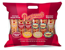 Popcornopolis Popcorn Snacks - Variety Gift Corn 12-PK (Total Net Wt 20.1oz 570g) x 1 unit