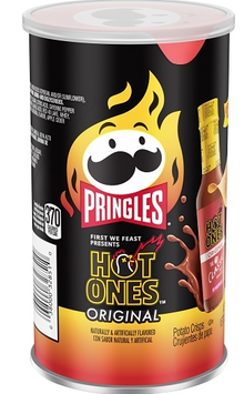 (S7-01) US -  Case - Chips - Pringles - HOT ONES - Original 2.5oz (71g) x 12 units