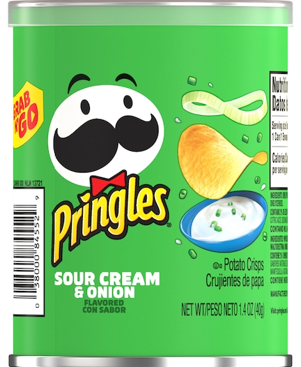 (S7-01) US - Chips - Pringles - Sour Cream & Onion Potato Crisp 1.4oz (40g) x 12 units