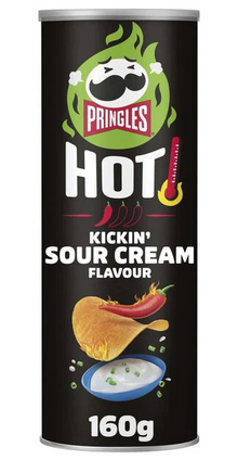 (S7-01) Chips - Pringles - Hot kickin Sour Cream 160g x 19 Units