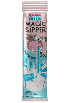 (S6-07) - Quick Milk - Magic Sipper - Bubble Gum 30g x 20 units