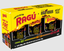 (S1-01)  CASE - Ragu Pasta Sauce - Hot Ones Heat Pack 14 oz (396g) x 3 units (Flavors: fiery garlic / chipotle blaze / Chile inferno)