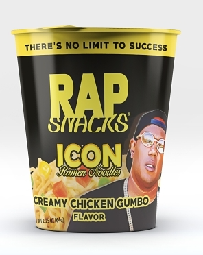 (S6-12) US - Noodles - Rap Snacks - Creamy Chicken Gumbo Ramen 2.25oz (64g) x 12 Units