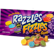 Razzles Fizzles Assorted Candy Gum x 24 units