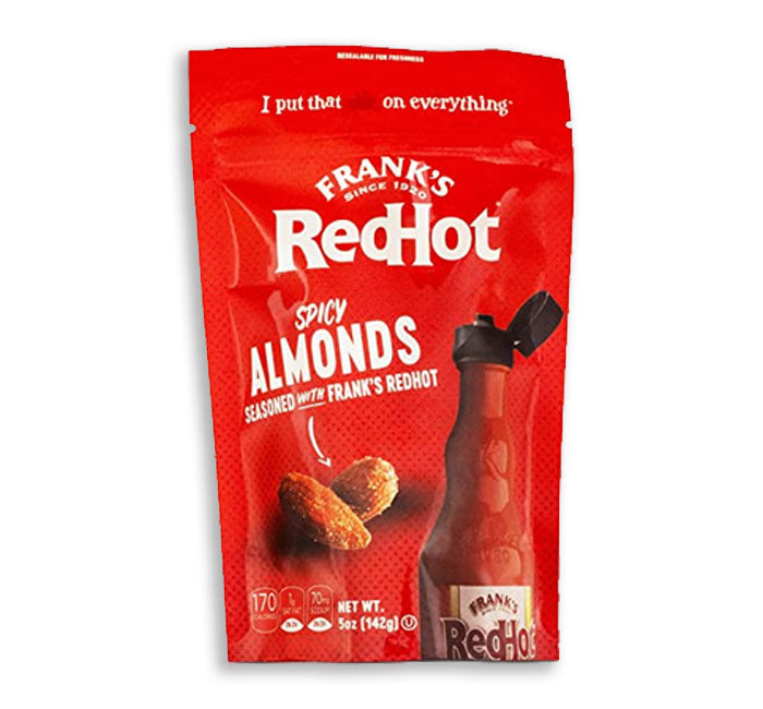 (S1-02) Single - Franks Redhot Spicy Almonds 5oz (142g) x 1 unit