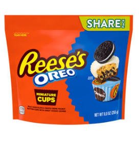 (S4-03) Reese Oreo Miniatures Cup Cookies SUB Bag -  9oz (255g) x 8 Units