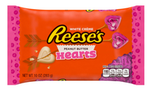 Val - Single - Reese Peanut Butter - Hearts - White Crème Bag 10oz x 1 unit