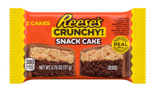 (S2-02) Choco- Reese Snack Cake - Crunchy Standard Bar 2.75oz (78g) x 12 units