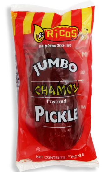 (S5-03) US - RICOS CHAMOY PICKLE IN A POUCH 1LB (453g) x 12 units  (Buyer is responsible if Pickle Juice may leak during shipping)
