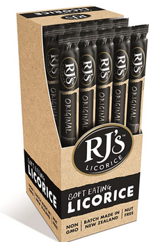 RJ Licorice Logs - Black 40g x 25 units