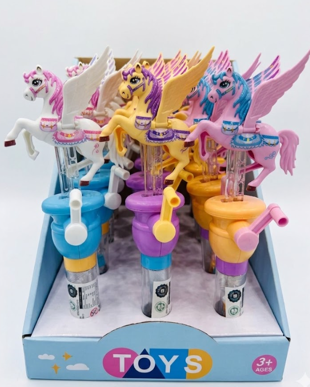 Bundle - 4 units x Letime Candy Toy - Rolling Pegasus With Hard Candy