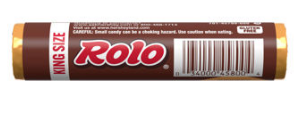 (S2-04) ROLO Creamy Chocolate Caramels Wrapped Candy Rolls -  King Size 2.9oz(82g) x 12 Units