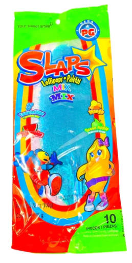 Slaps Candy - TROPICAL MIX 10-Pk 3.53OZ (100g) x 40 units