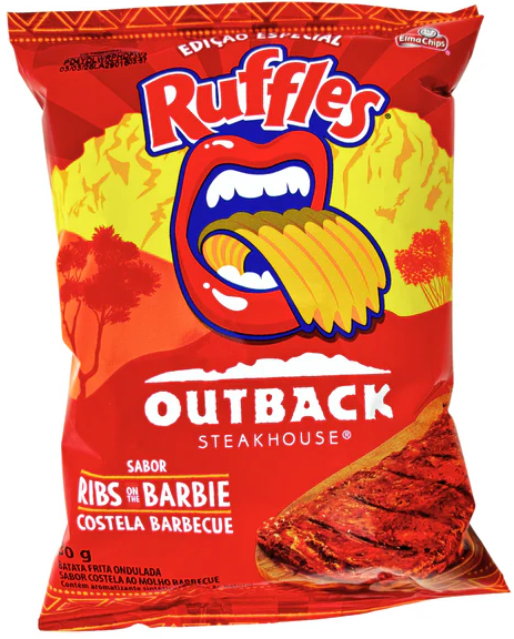 (S6-02) SINGLE - Chips - Ruffles Outback 30g x 1 unit (chips bags may be deflated during shipping)
