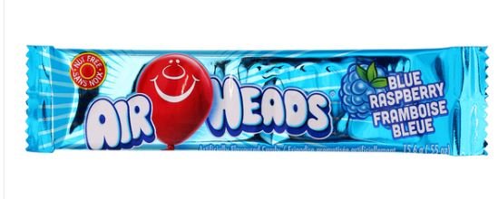 (S1 - 01) Box - Airheads Blue Raspberry 36 units - SugarMarket.ca