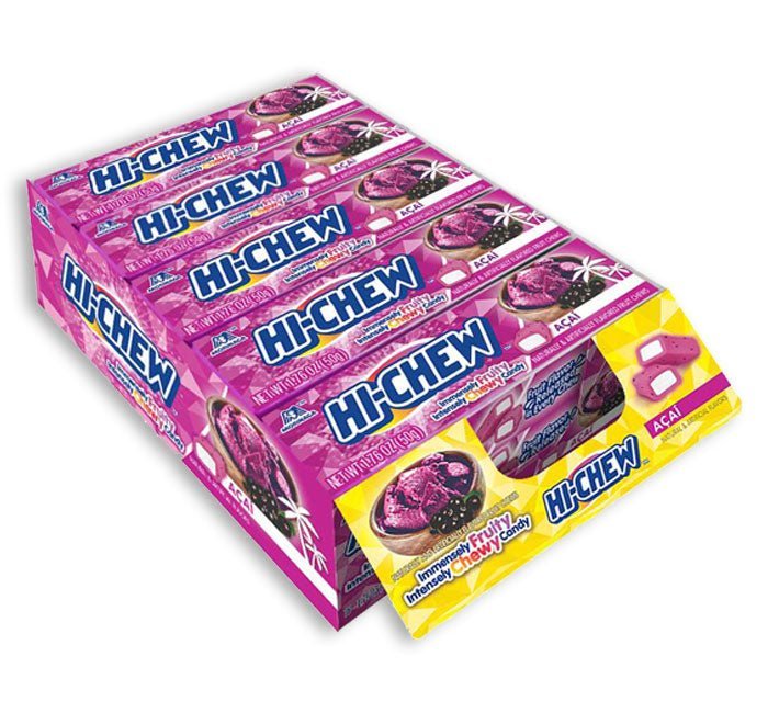 (S1 - 01) Box - TAIWAN - Hi - Chew ACAI 1.76oz (50g) x 15 units - SugarMarket.ca