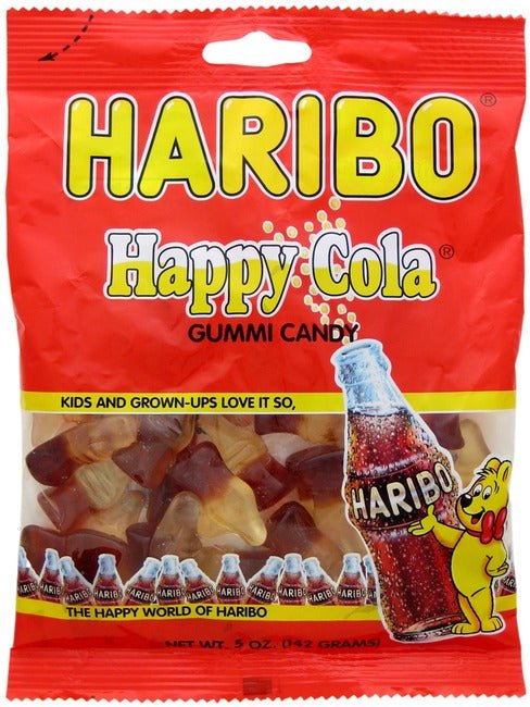 (S1 - 01) Box - US - Haribo Happy Cola 5oz (142g) x 12 Units - SugarMarket.ca