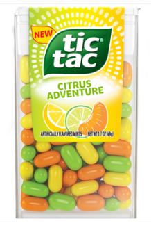 (S1 - 01) Canada - Tic Tac Citrus Adventure Mints 1.7oz(49g) x 1 Unit - SugarMarket.ca