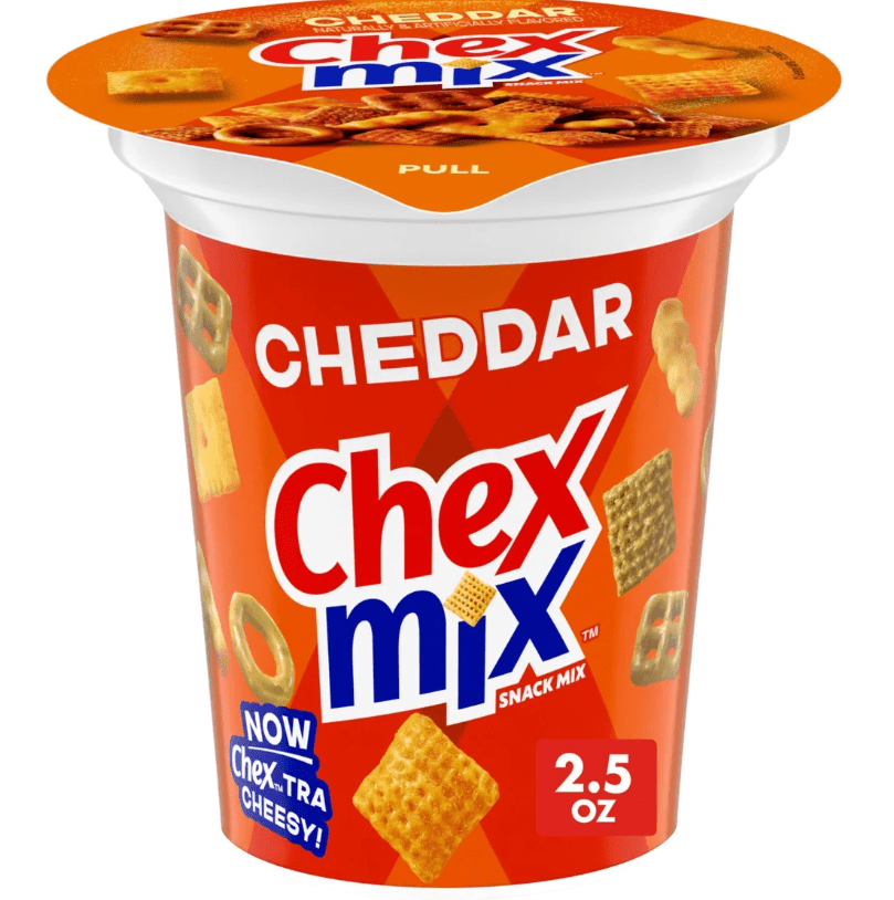 (S1 - 01) Chex Mix - Cheddar Snack Mix Cup 2.5oz (70.87g) x 1 Unit - SugarMarket.ca
