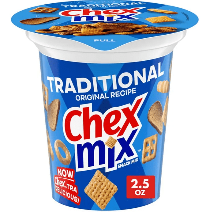 (S1 - 01) Chex Mix - Traditional Snack Mix Cup 2.5oz (70.87g) x 1 Unit - SugarMarket.ca