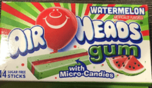 (S1 - 01) TURKEY - Airheads Gum - Watermelon x 1 unit - SugarMarket.ca