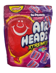 (S1 - 02) Box - Airheads Xtremes Bites Very Berry SUB Bag - 9oz (225g) x 1 Bag - SugarMarket.ca