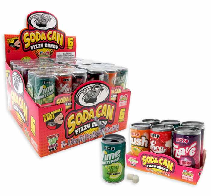 (S1 - 02) Box - CHINA - Kidsmania Soda Can 12 units - SugarMarket.ca