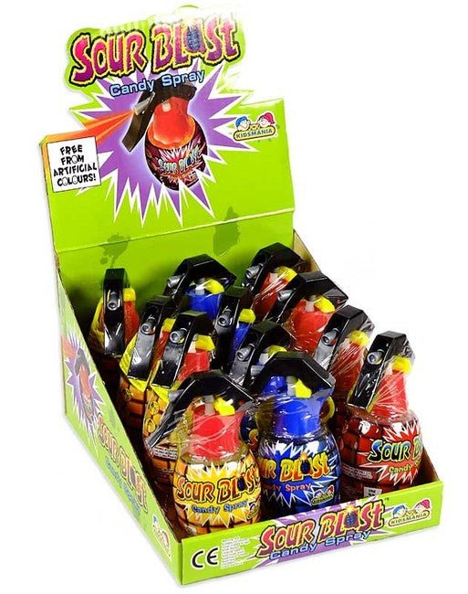 (S1 - 02) Box - CHINA - Kidsmania Sour Blast Candy Spray x 12 units - SugarMarket.ca