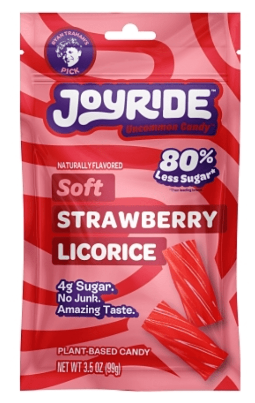 (S1 - 02) Box - Mexico - Joyride - Soft Strawberry Licorice 4oz (113g) x 10 pouches - SugarMarket.ca