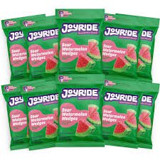 (S1 - 02) Box - Mexico - Joyride - Watermelon Wedges - Sour 3.5oz (99g) x 10 pouches - SugarMarket.ca