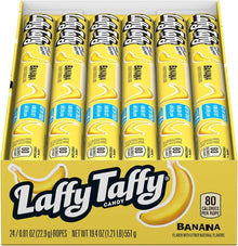 (S1 - 02) Box - MEXICO - Wonka Laffy Taffy Rope - Banana x 24 units - SugarMarket.ca