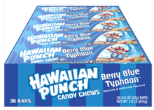(S1 - 02) Box - US - ADAMS & BROOKS Hawaiian Punch Chews Bar - Berry Blue Typhoon 0.8OZ (23G) X 36 UNITS - SugarMarket.ca