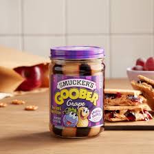 (S1 - 02) Box - US - CASE - Smucker Goober - Grape Jelly & Peanut Butter Stripes 18 oz (510g) x 6 Bottles - SugarMarket.ca