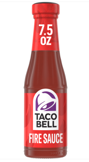 (S1 - 02) Box - US - CASE - Taco Bell - FIRE Sauce 7.5oz (213g) x 6 Bottles (Best Before Dec 2025 or after) - SugarMarket.ca
