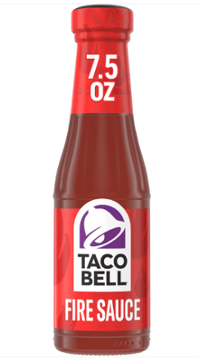 (S1 - 02) Box - US - CASE - Taco Bell - FIRE Sauce 7.5oz (213g) x 6 Bottles (Best Before Dec 2025 or after) - SugarMarket.ca