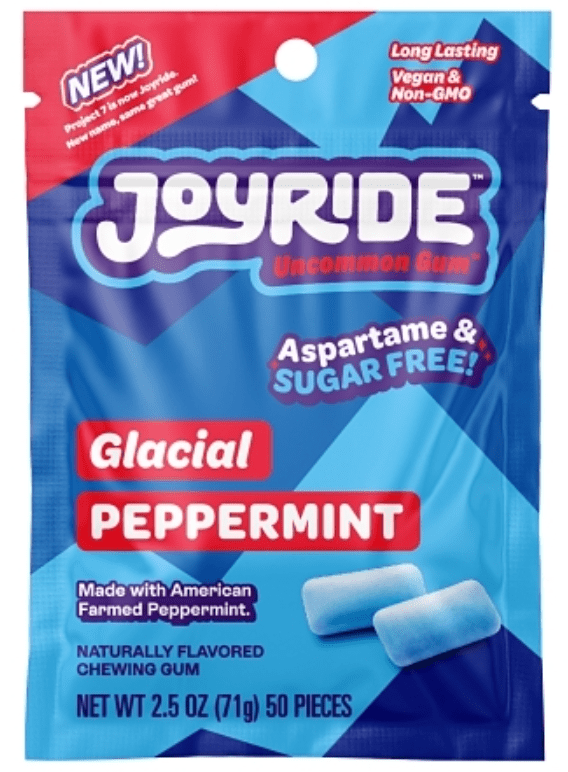 (S1 - 02) Box - Us - Joyride - Glacial Peppermint 2.5oz (71g) x 12 pouches - SugarMarket.ca
