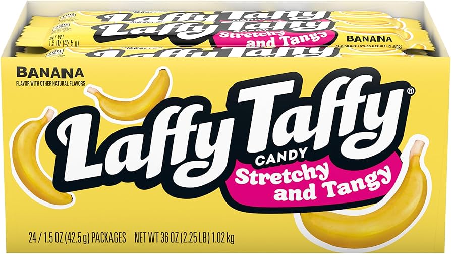 (S1 - 02) Box - Us - Laffy Taffy Banana 24 units - SugarMarket.ca