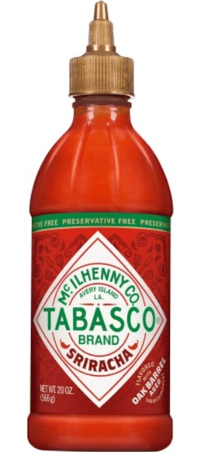 (S1 - 02) Box - US - Tabasco - Sriracha Hot Sauce 20 oz (566g) x 6 units - SugarMarket.ca