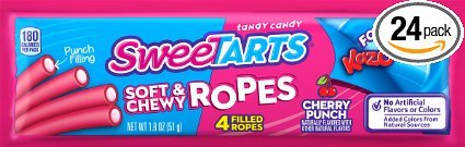 (S1 - 02) Box - US - Wonka Kazoozles Cherry Punch (Sweetarts Ropes Cherry Punch) 1.8oz x 24 units - SugarMarket.ca