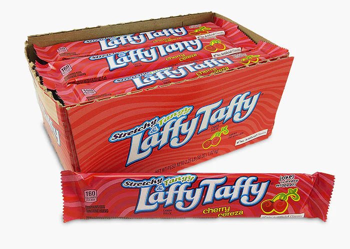 (S1 - 02) Box - US - Wonka Laffy Taffy Cherry 24 units - SugarMarket.ca