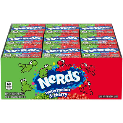 (S1 - 02) Box - US - Wonka Nerds Watermelon/Cherry 36 units - SugarMarket.ca