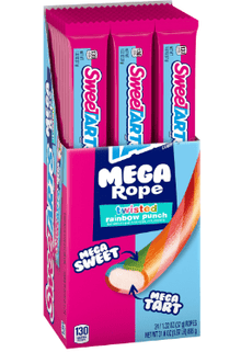 (S1 - 02) Box - US - Wonka Sweetarts Mega Filled Rope 1.32oz (37g) x 24 units - SugarMarket.ca